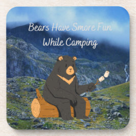 Posavasos Bears Have Smore Fun While Camping on a
