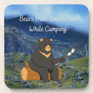 Posavasos Bears Have Smore Fun While Camping on a 
