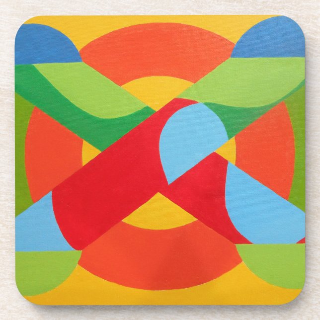 Posavasos Beautiful and Vibrant Colors! Hard Plastic Coaster (Frente)