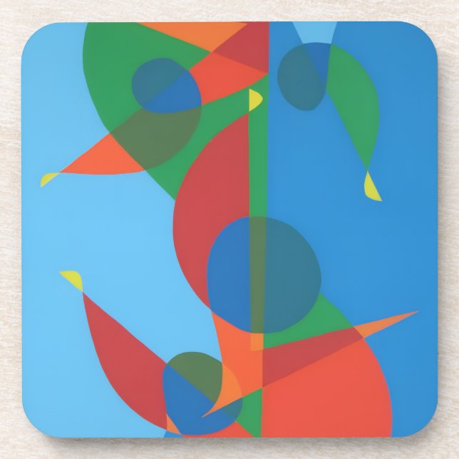 Posavasos Beautiful and Vibrant Colors! plastic coaster (Frente)