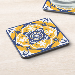 Posavasos 💛💙🤍 Beautiful blue and yellow Azulejos
