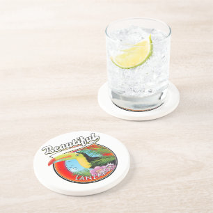 Posavasos Beautiful Lanzarote travel patch.