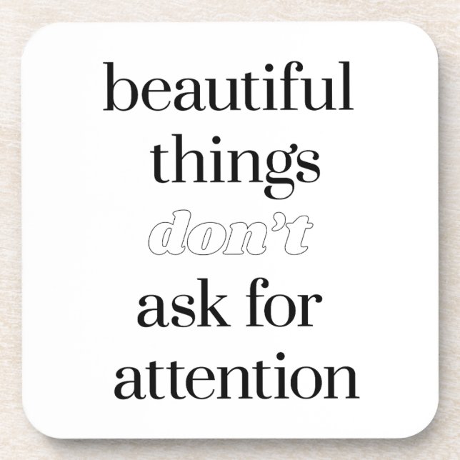 Posavasos Beautiful Things Hard Plastic Coaster (Frente)