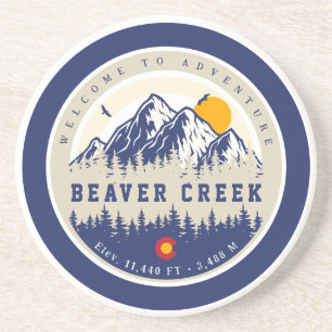 Posavasos Beaver Creek Colorado Flag Mountain Skvenir