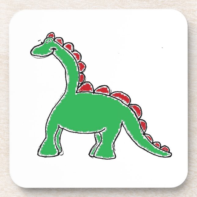 Posavasos Bebé Brontosauro Personalizado Dinosaurio Gear (Frente)