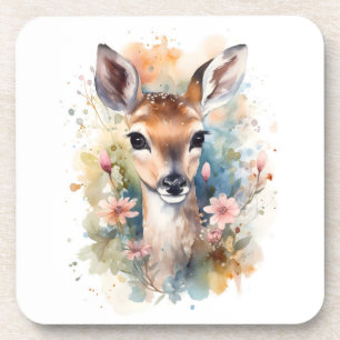 Posavasos Bebé de bosque lindo querido pinturas de arte de g