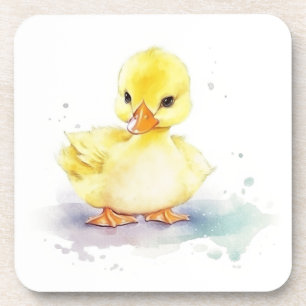 Posavasos Bebé Pato 2 Acuarela Monstruo plástico duro