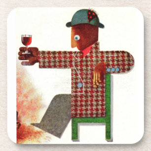 Posavasos bebedor de vino AKA oenophile
