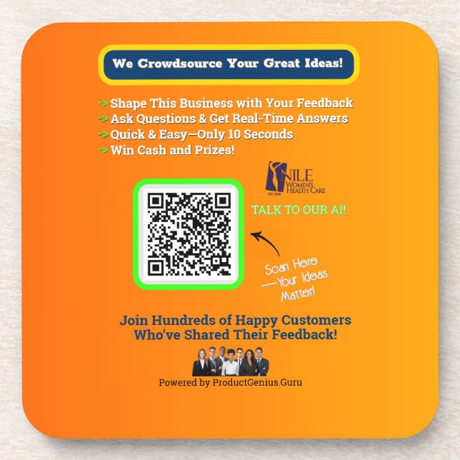 Posavasos Beber aleta (Frente)