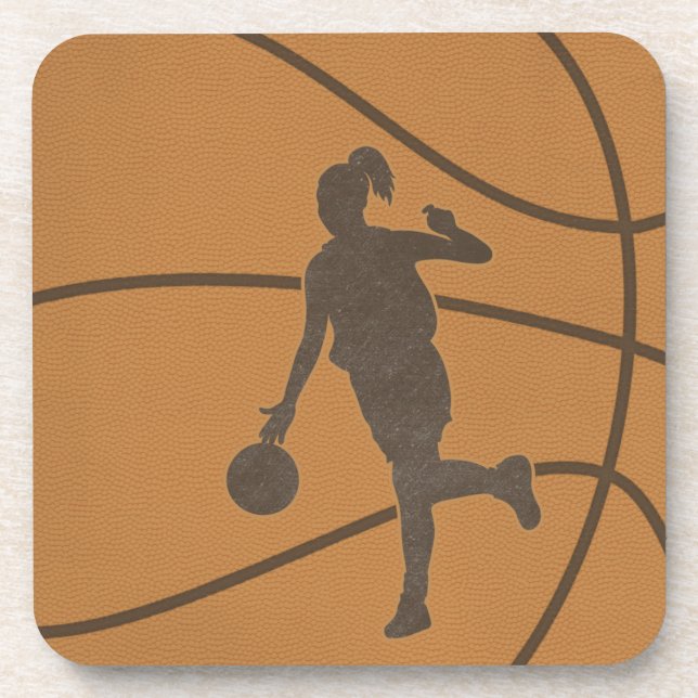 Posavasos Beber Chica de baloncesto (Frente)