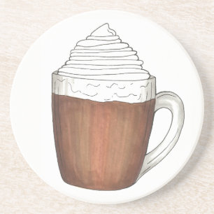 Posavasos Bebida caliente de invierno de chocolate caliente