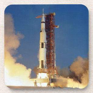 Posavasos Bebida de Vista Terrestre de Nave Espacial de Misi