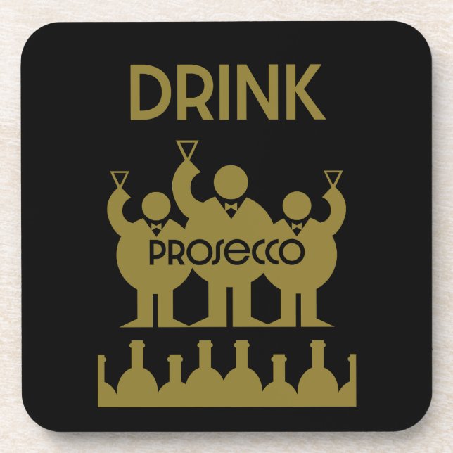 Posavasos Bebidas de vino Prosecco (Frente)