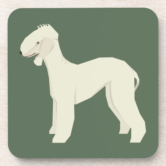 Posavasos Bedlington Terrier (Frente)
