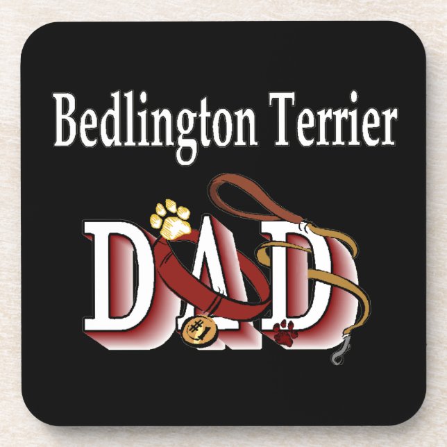 Posavasos Bedlington Terrier Dad (Frente)