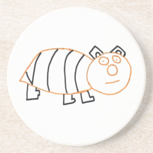 Posavasos Bee Bear Sandstone Coaster