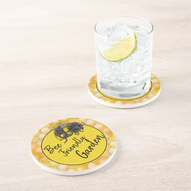 Posavasos Bee Friendly Garden Bumblebee Coaster (Lado)