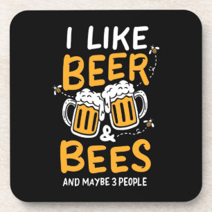 Posavasos Beekeeper Gift Me Gusta La Cerveza Y Las Abejas