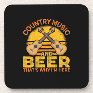 Posavasos Beer Drinker Country Music and Beer Birthday