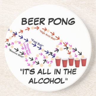 Posavasos Beer Pong Slogan
