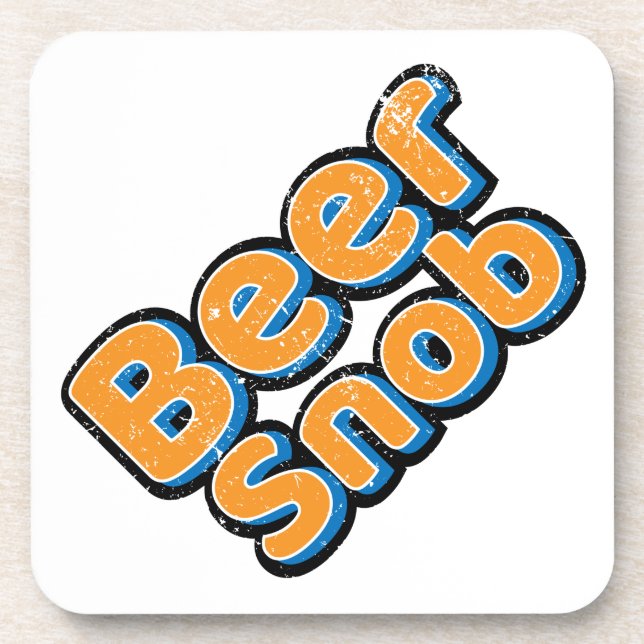 Posavasos Beer Snob Vintage Beer Coaster (Frente)
