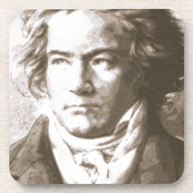 Posavasos Beethoven En Sepia (Frente)