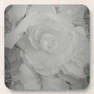 Posavasos Begonia blanca