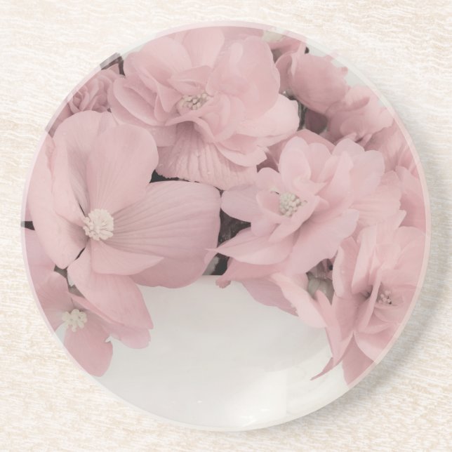 Posavasos Begonias rosadas (Frente)