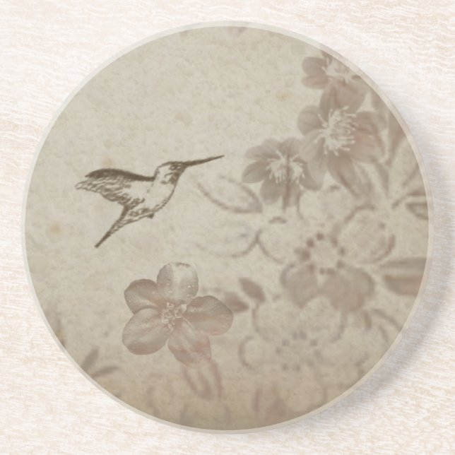 Posavasos Beige floral vintage (Frente)