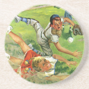 Posavasos Béisbol deportivo vintage, equipos infantiles