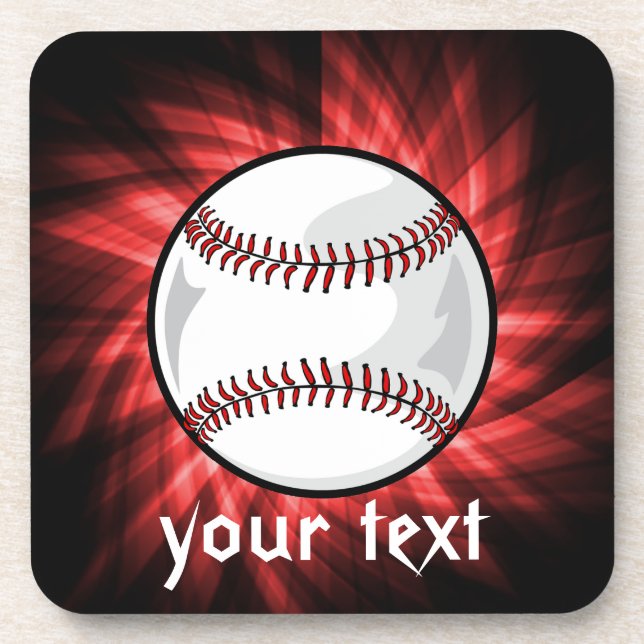 Posavasos Béisbol Rojo (Frente)