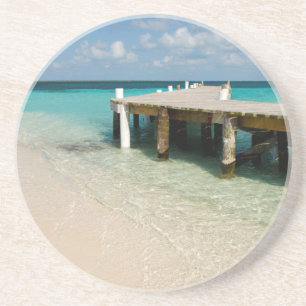 Posavasos Belice, Mar Caribe, Goff Caye. Una pequeña isla