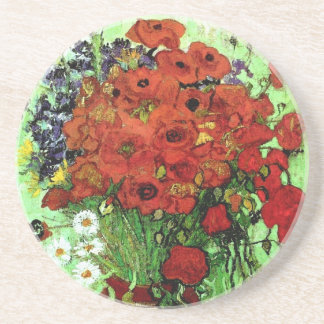 Posavasos Bella Artes Red Poppies & Daisies Van Gogh