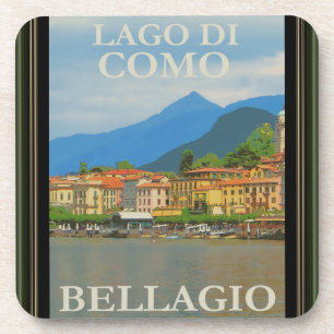 Posavasos Bellagio Italia Poster Coaster