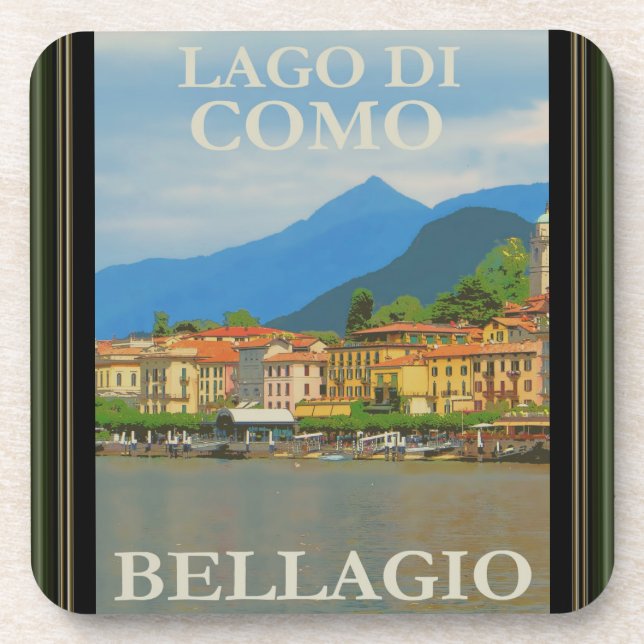 Posavasos Bellagio Italia Poster Coaster (Frente)