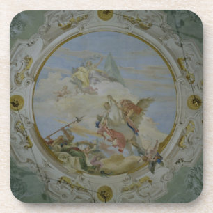 Posavasos Bellerophon que monta Pegaso, c.1746-47 (fresco)