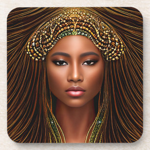 Posavasos Belleza africana real: celebrando la historia negr