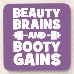 Posavasos Belleza, cerebros, ganancia de botín - Gimnasio de