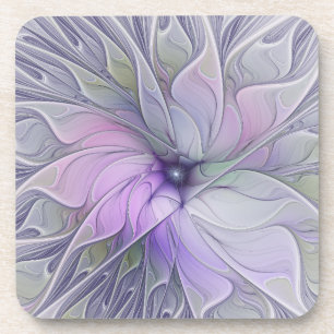 Posavasos Belleza impresionante Arte fractal abstracto moder