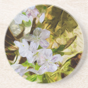 Posavasos Belleza primaveral, abstrato de flores silvestres