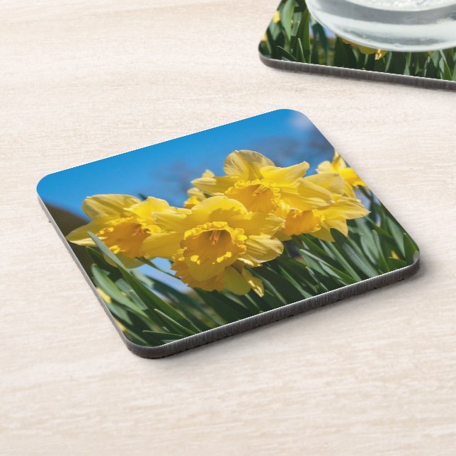 Posavasos Bellos Daffodis Amarillos (Lado Izquierdo)
