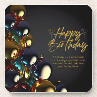 Posavasos Bendiciones de cumpleaños elegantes