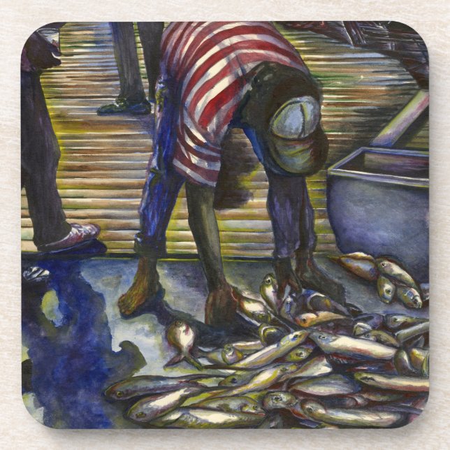 Posavasos Bendiciones del sábado, isla del puerto (Frente)