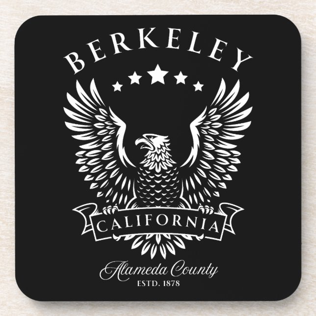 Posavasos Berkeley Condado de Alameda California Águila Vint (Frente)