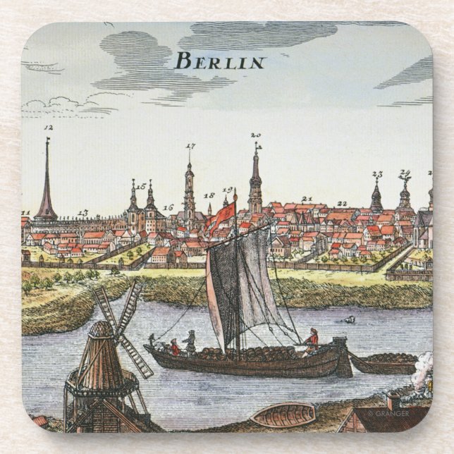 Posavasos Berlín, Alemania, 1737 (Frente)
