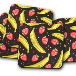 Posavasos Berry & Banana Bliss Coaster | Conjunto de escoria