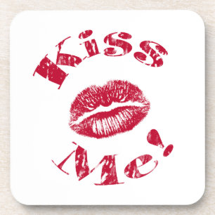 Posavasos ¡Bésame! Labios Rojos