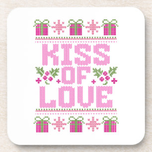 Posavasos Beso de amor para Navidades
