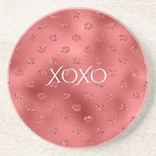 Posavasos Besos de Labios Rojos XOXO