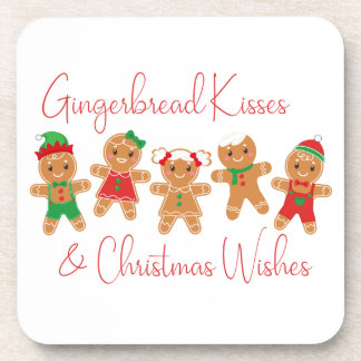 Posavasos Besos y Navidades de pan de jengibre